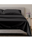 Katin Life【Midnight Black | 4 IN 1 Bedset | 100% Pure Egyptian Cotton】